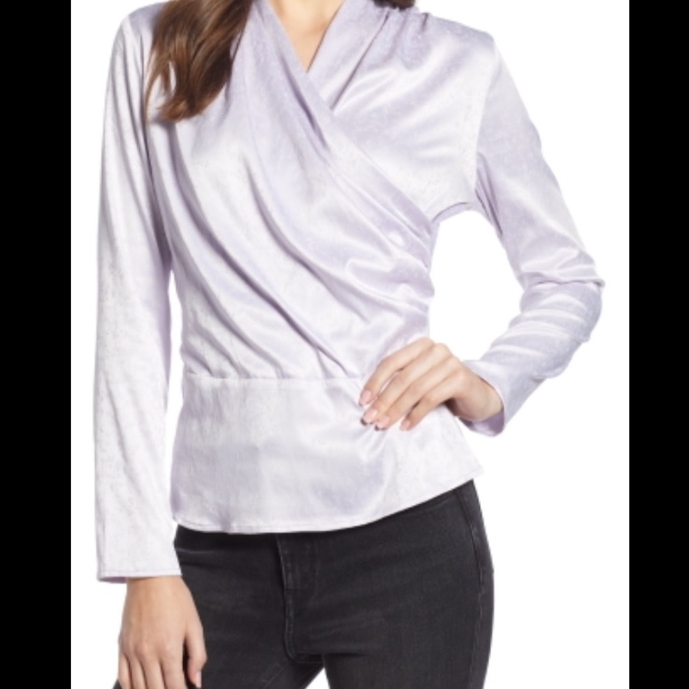 Something Navy Wrap top